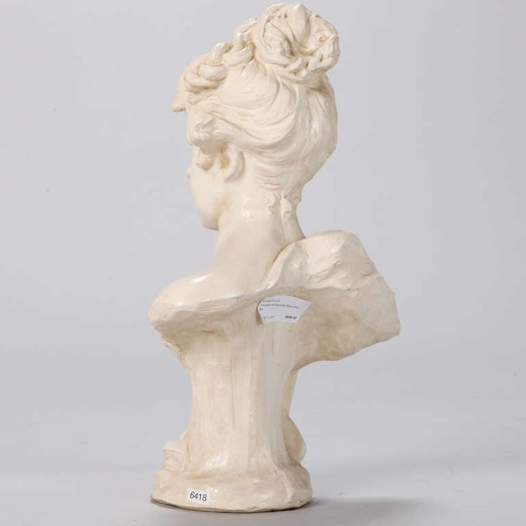 Porcelain Art Nouveau Bust of a Girl 2