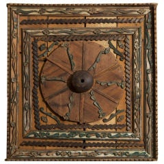 French Wooden Ceiling Ornament