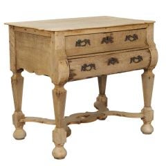 English Bleached Oak Two Drawer Cabinet