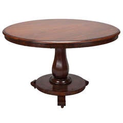 19th Century Mahogany Tilt Top Breakfast Center Table