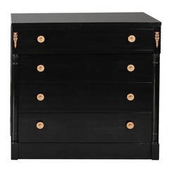 Ebonised Louis Philippe Style Chest of Drawers