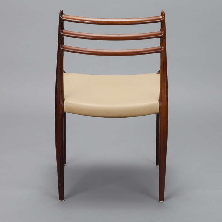 Mid-20th Century Set of 6 Niels Moller for J Moller #78 Rosewood Dining Chairs