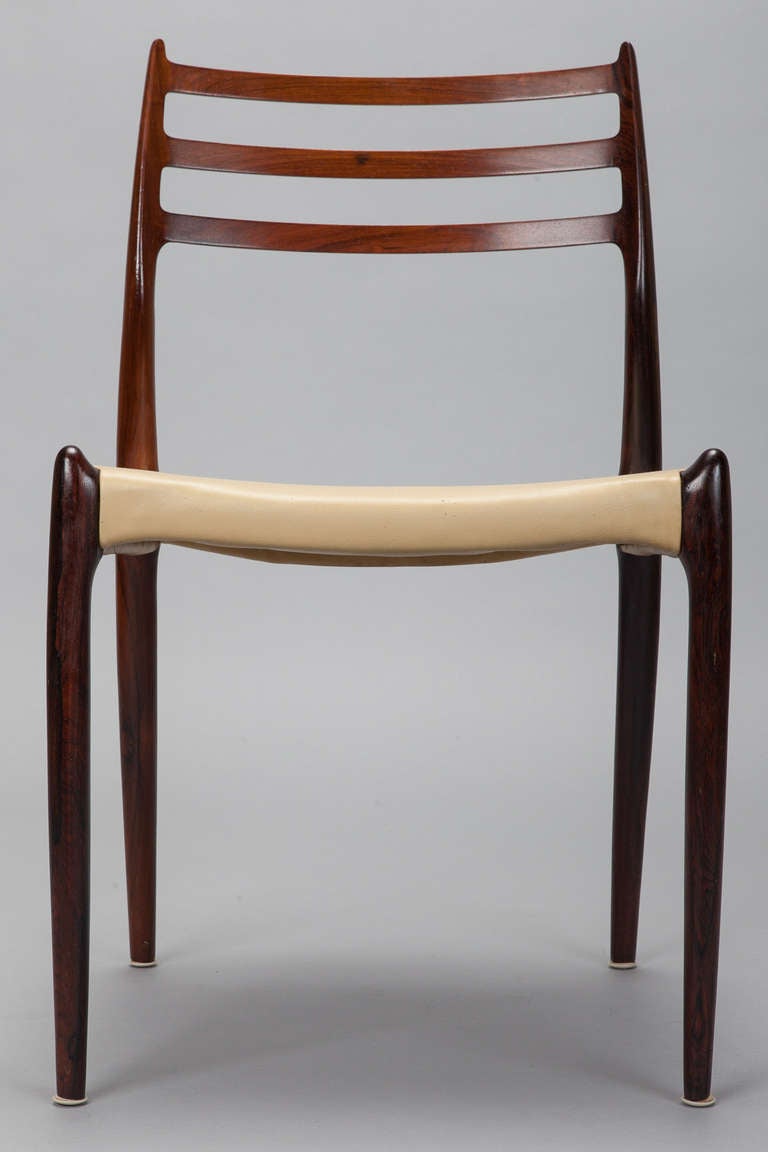 Set of 6 Niels Moller for J Moller #78 Rosewood Dining Chairs 2