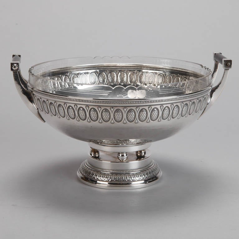 WMF Silver Plate Bowl with Glass Liner