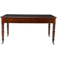 Antique Georgian Mahogany and Leather Partners Writing Table