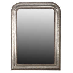 Louis Philippe Silver Leaf Framed Mirror