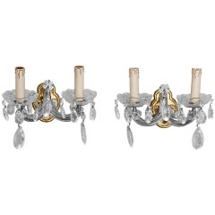 Pair of Two Arm, Maria Theresa Sconces