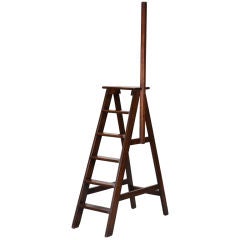 Antique English Library Ladder Steps