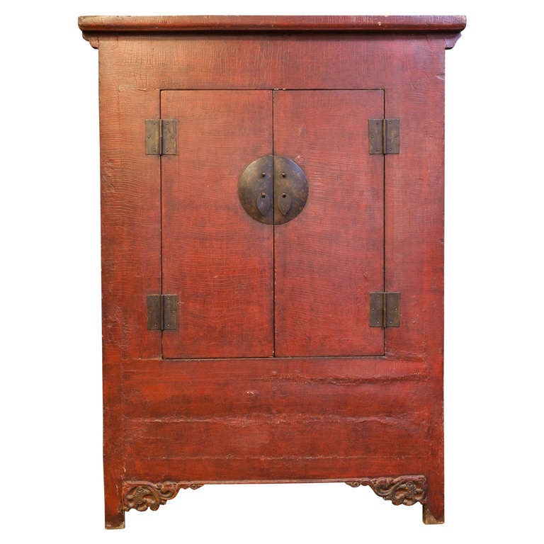 Chinese Tall Black Lacquer at 1stdibs