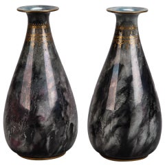 Pair of Losol Ware Keeling and Co. Art Deco Vases