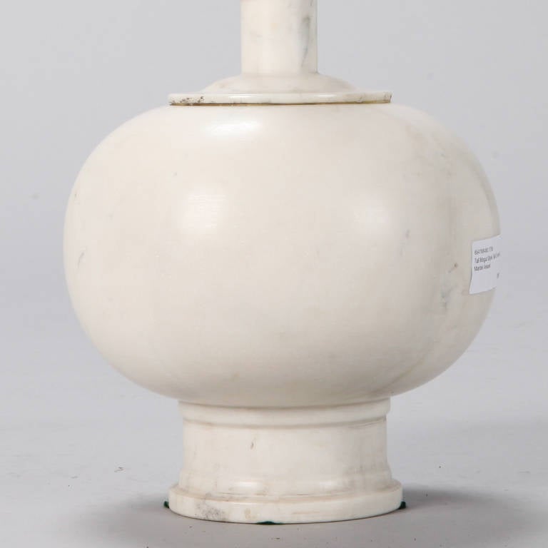 Unknown Tall Mogul Style Covered Marble Vessel