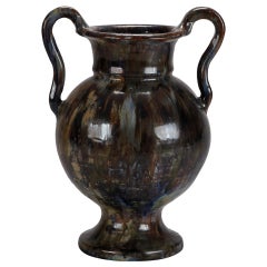 Tall French Amphora Form Vase
