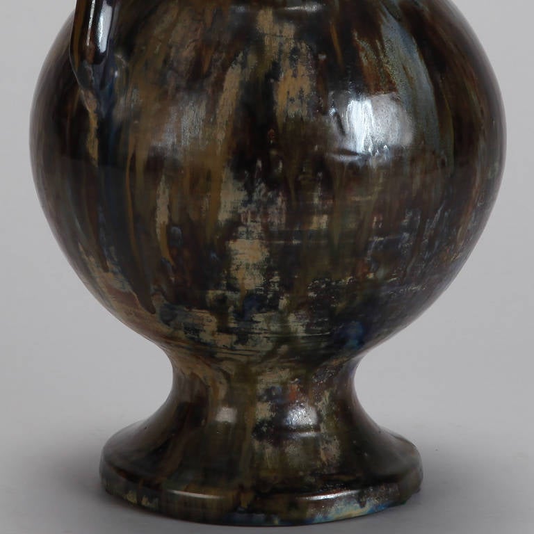Ceramic Tall French Amphora Form Vase