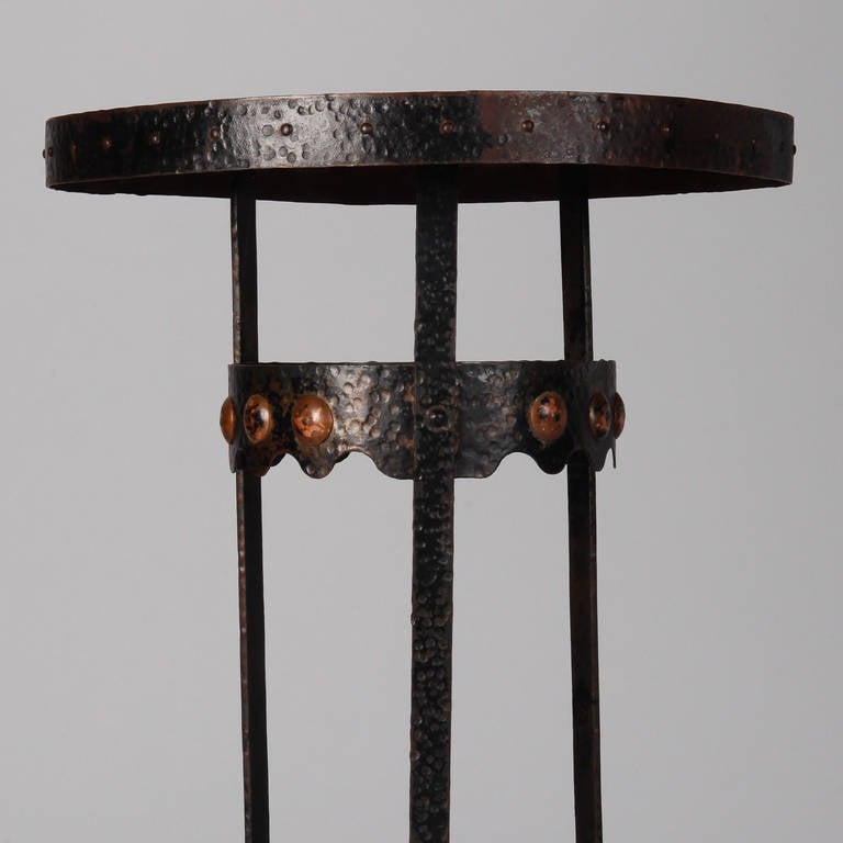 Arts and Crafts Bronze Metal Gueridon Table (Messing)