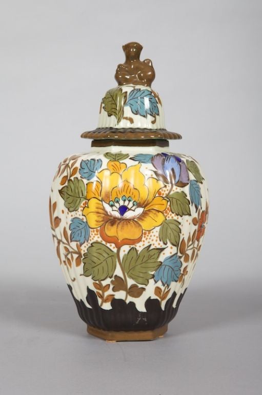 Circa 1940s Gouda vase is over 15