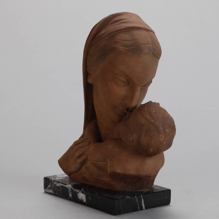 Johanne Dommisse Madonna and Child Terra Cotta Bust 1