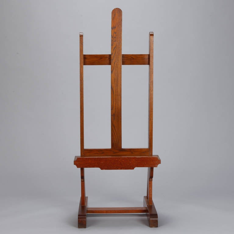 Circa 1880s walnut studio easel makes a great display for a painting or special piece of wall art.