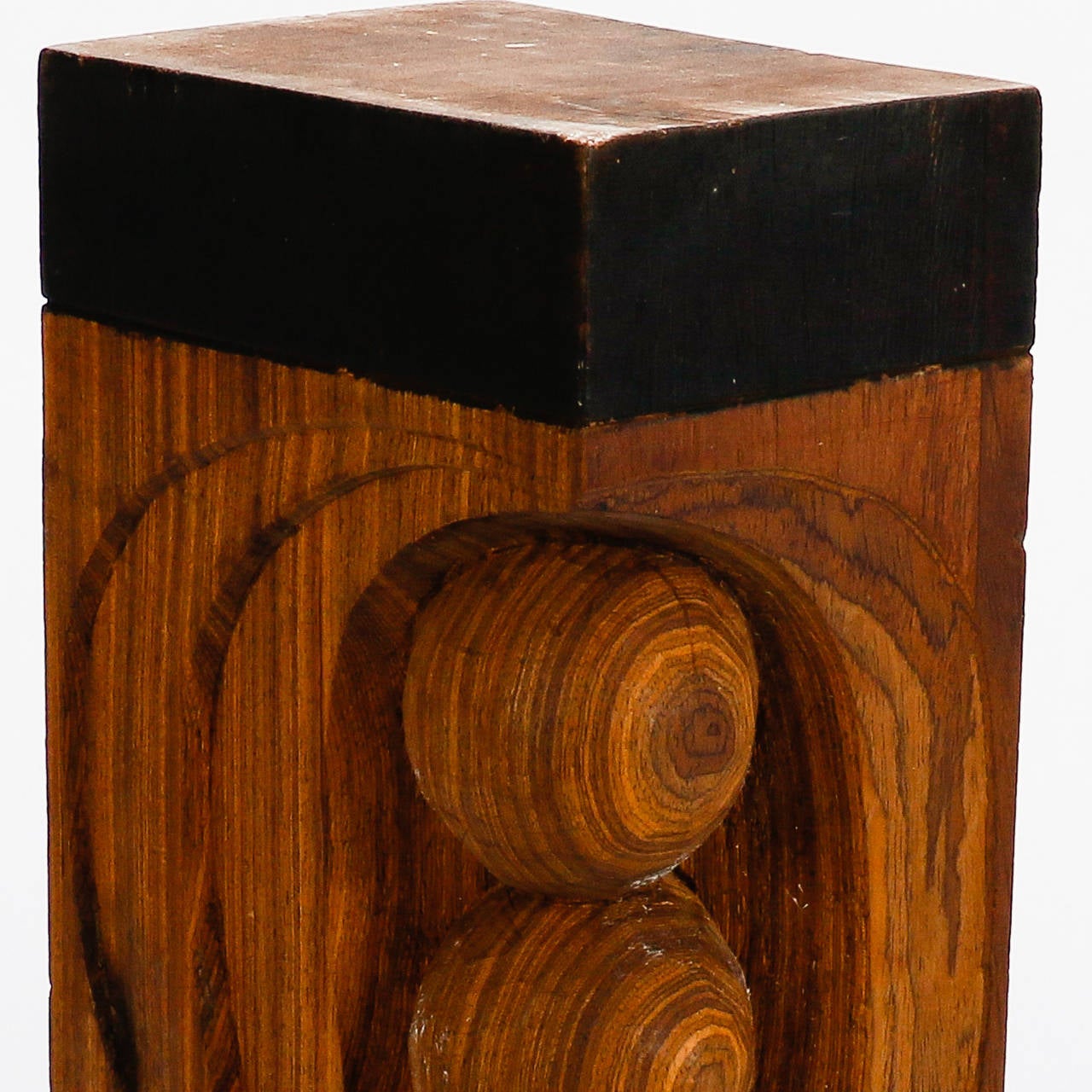 20th Century Carved Wood Sculpture by Italian Artist Flaviano Laghi For Sale
