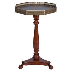 Small French Galleried Side Table