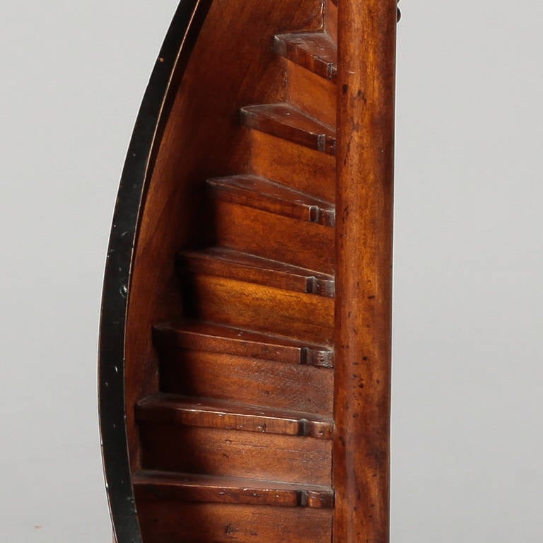 19th Century Architectural Model of Spiral Staircase 1