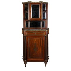Circa 1870 Napoleon III Cabinet with Mirror Top