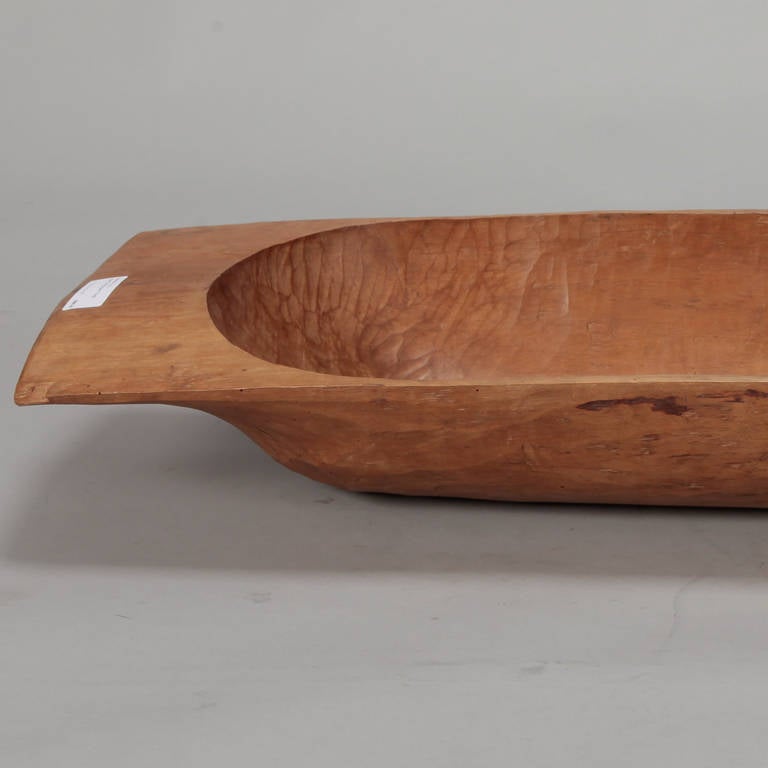 wooden bread dough bowl
