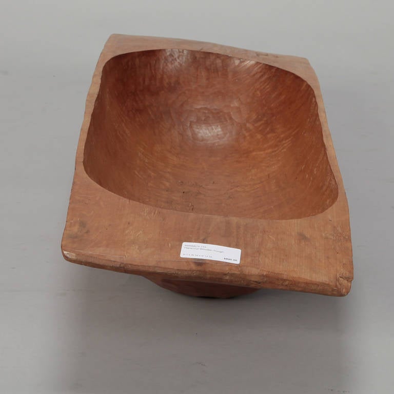 Large 19th Century French Wood Bread Bowl 2