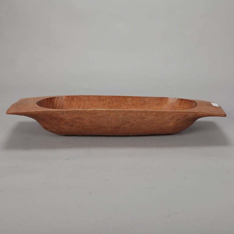 Large 19th Century French Wood Bread Bowl 3