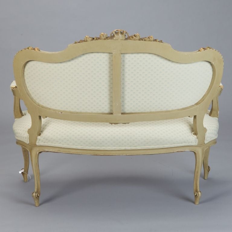 French Gilded Louis XV Style Settee