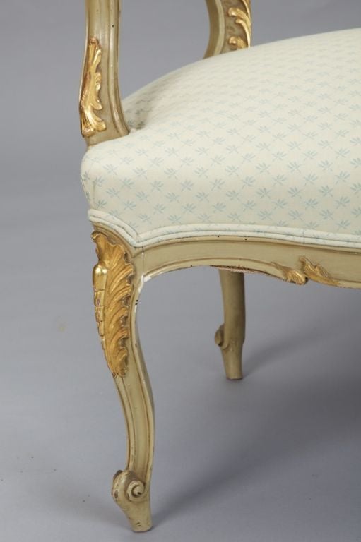 19th Century Gilded Louis XV Style Settee