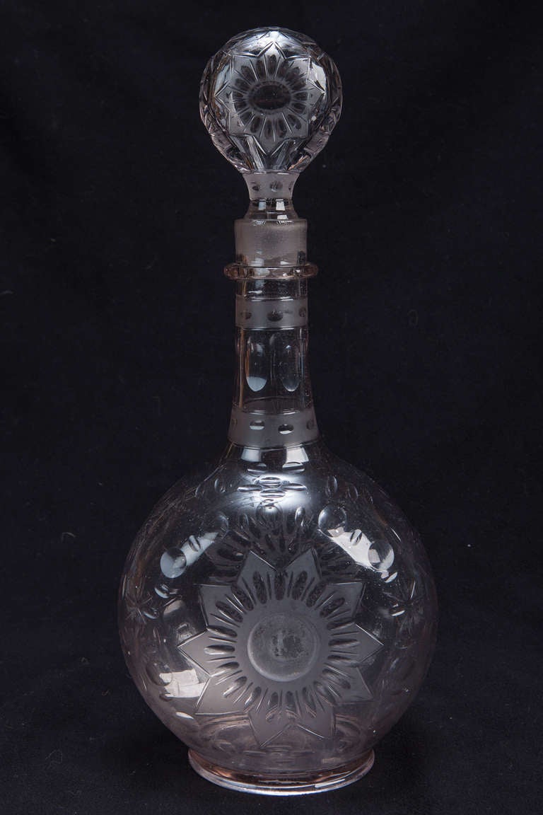 Large Hand Blown Crystal Decanter 3