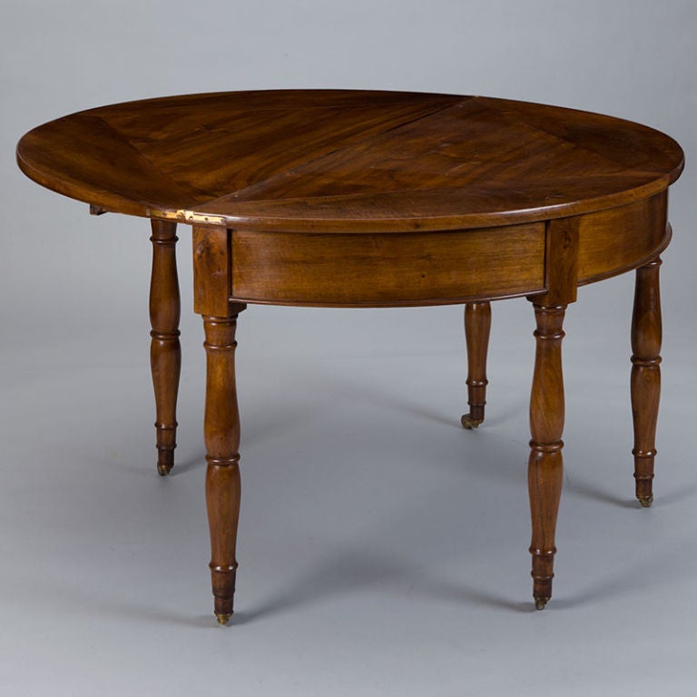 20th Century French Walnut Flip Top Game Table