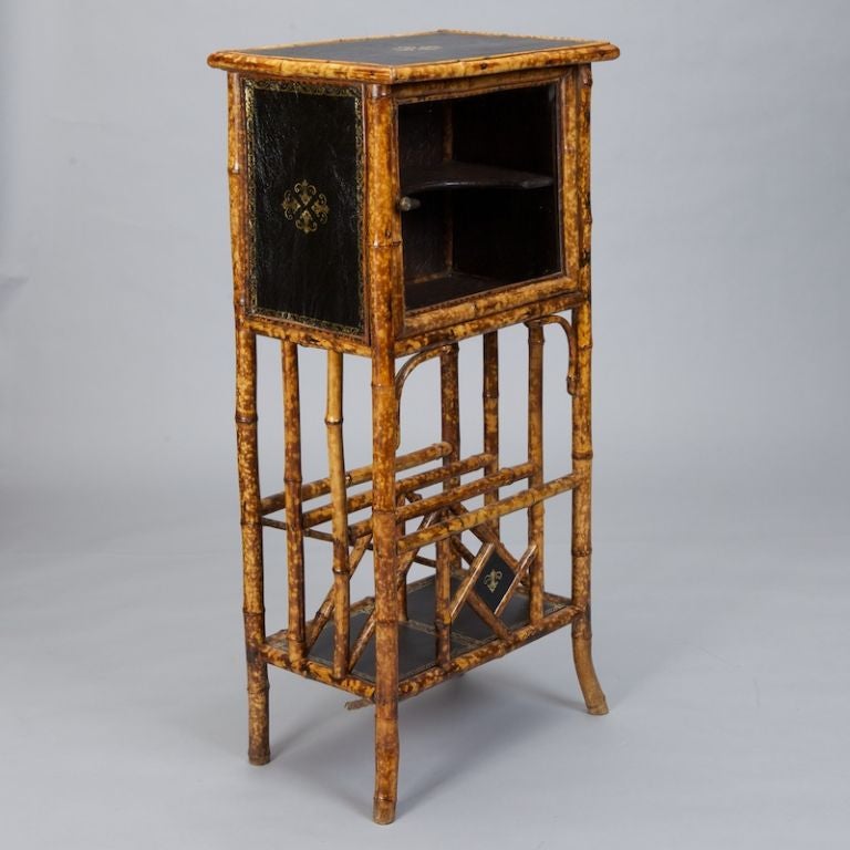 Small English Bamboo Cabinet