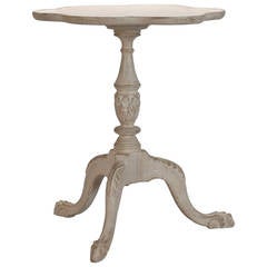 Small French Scallop Edge Side Table