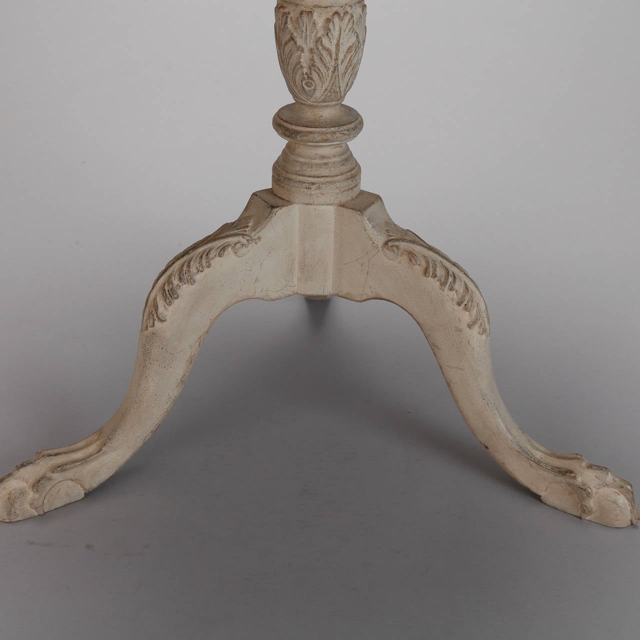 scalloped side table
