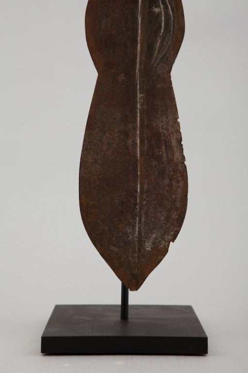 Congolese Ceremonial Dagger with Custom Stand 1