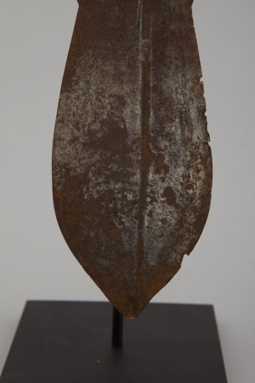 Congolese Ceremonial Dagger with Custom Stand 2