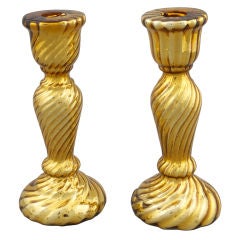 Gold Mercury Glass Candleholder 9