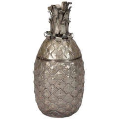 Brass Pineapple Shaped Ice Bucket 12