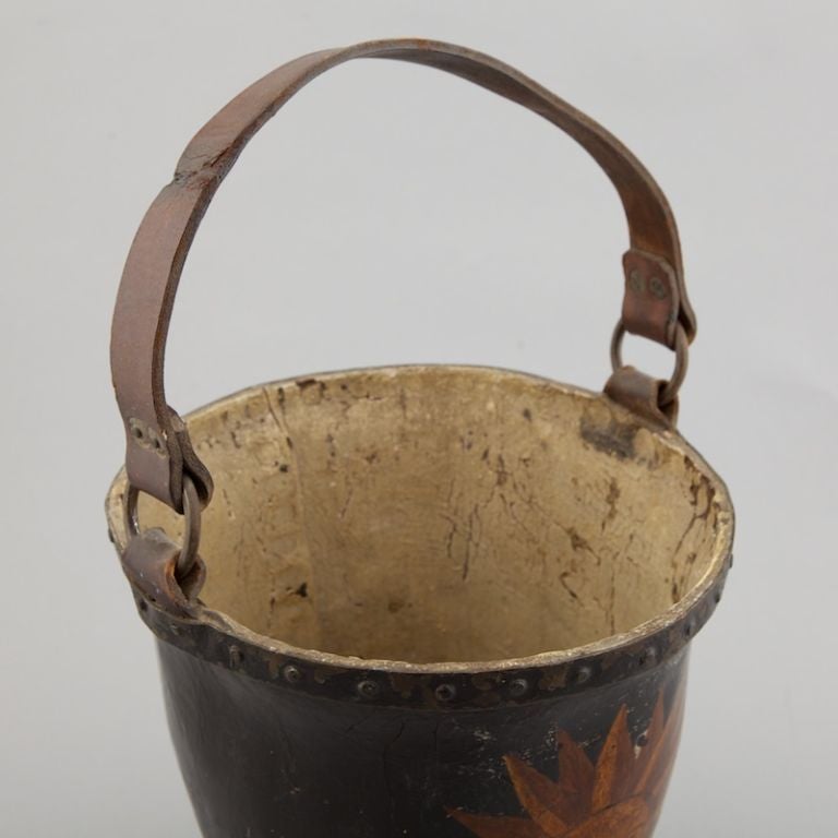 Armoral Leather Fire Bucket For Sale at 1stDibs antique fire buckets