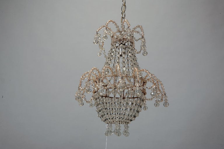 Unusual Small All Beaded Empire Style Fixture