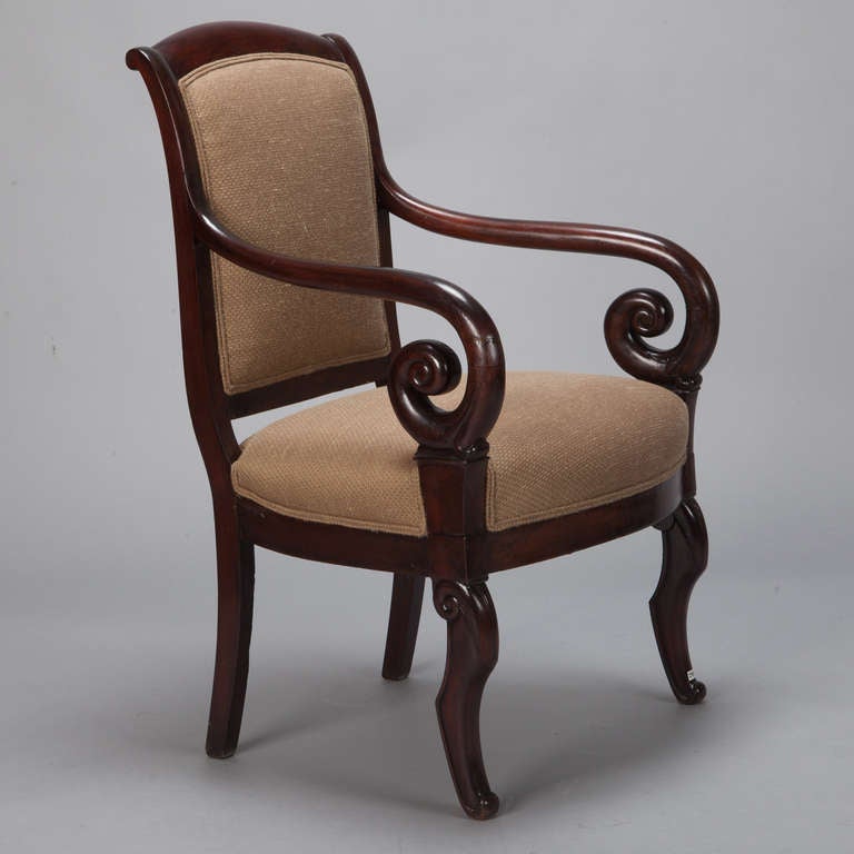 straight chair with arms