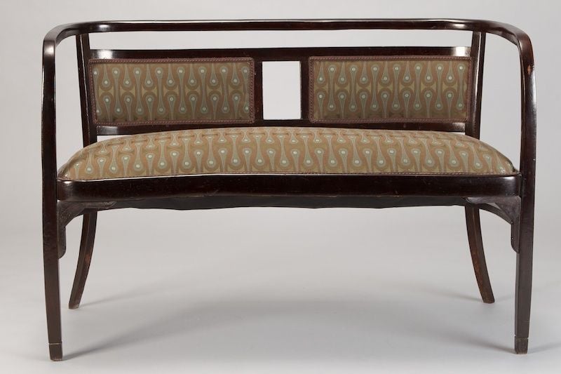 Otto Wagner Settee and Two Armchairs
