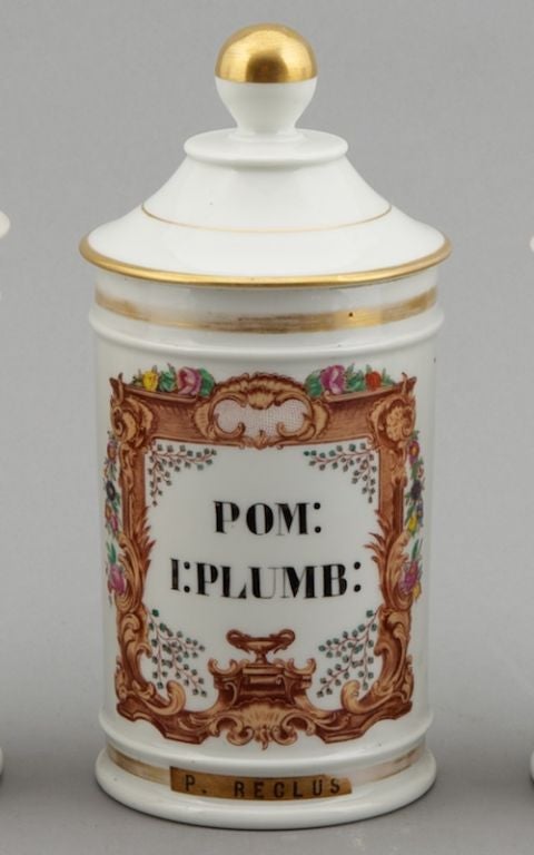 ceramic apothecary jars