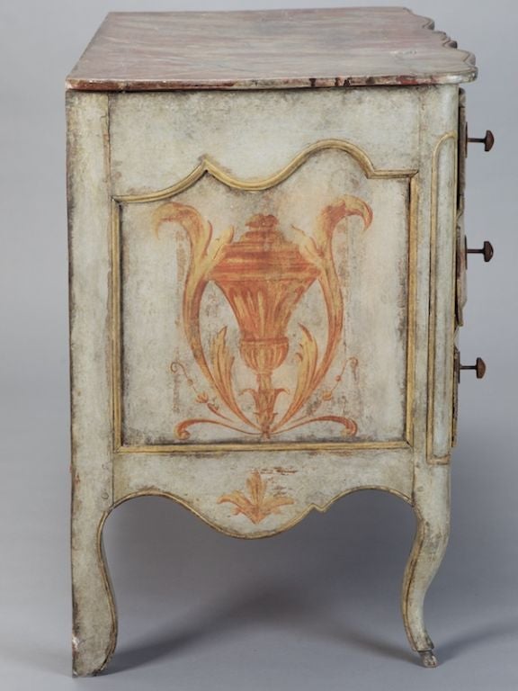 Italian Painted Three Drawer Chest