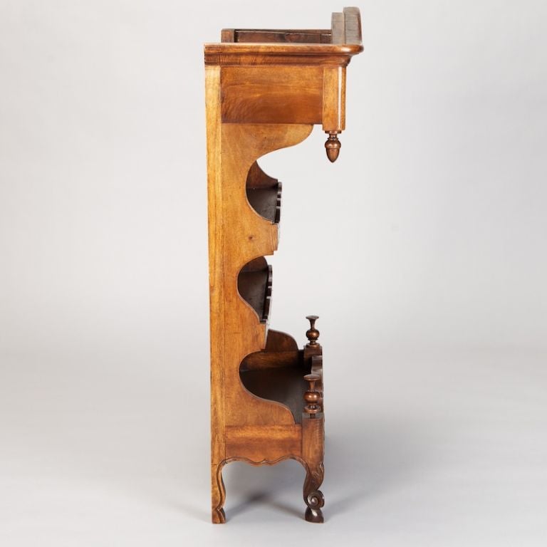 French 19th Century Estagnie Wooden Pewter Rack 1