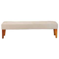 Long Upholstered French Bench Antique Long Upholstered French Bench
