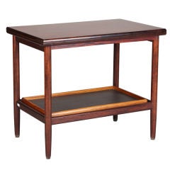 English Rosewood Tray Table with Swivel Top