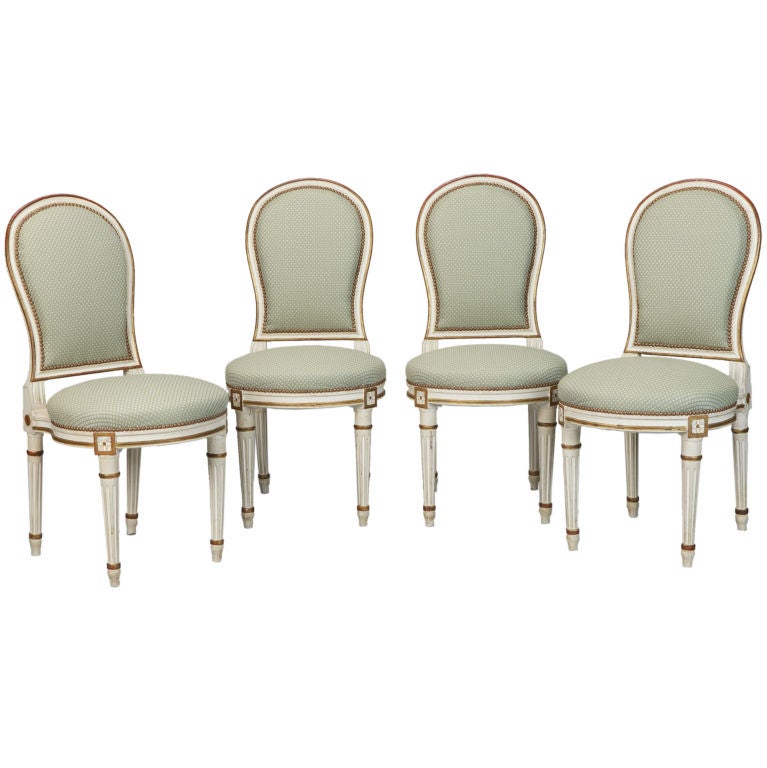 Set of Eight Louis XVI Style Chairs