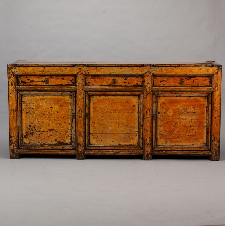 Painted and Lacquered Chinese Cabinet